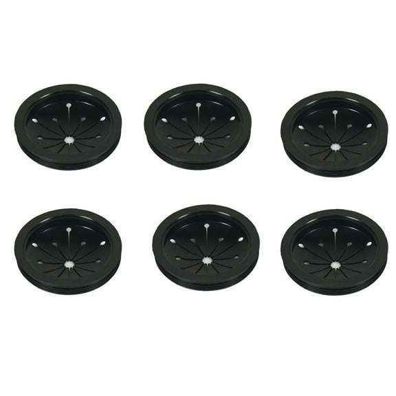 Ferencaa 6pcs Garbage Disposal Guard Sink Baffle Disposal Replacement Waste Food Disposer Accessories (Black)