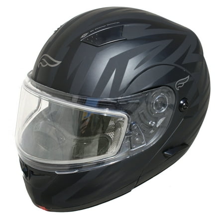 Adult Fulmer Full Face Modular Flip-Up Snowmobile Helmet w/ Dual Pane (Best Snowmobile Helmet For Glasses)