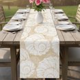 thumbnail image 6 of Table Runners 70 Inches Long Dress Scarves, Vintage Shell Beige Farmhouse Coffee/Dining/Kitchen Table Decor, Holiday Table Runner, Summer Ocean Coastal 13x70 Inch, 6 of 9