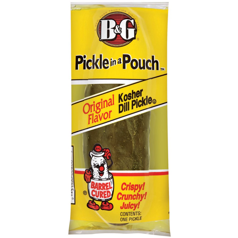 B&G Kosher Dill Original Pickle In A Pouch Pickle 1 Ct Pouch Walmart