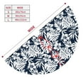 thumbnail image 3 of Yiaed Hawaiian Style Print Christmas Tree Skirt , Tree SkirtsTree Mat for Christmas Winter Holiday Indoor Decorations-36", 3 of 7