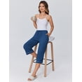 thumbnail image 2 of Ekouaer Womens Pajamas Pants Capri Pj Bottoms with Pockets Comfy Drawstring Printed Lounge Soft Sleep Pants, 2 of 5