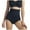Black, variant on POIUYTR Women’s Plus Size Shaper High Cut Panties - Full Coverage Underwear, Light Tummy Control Compression for Daily Wear S-4XL