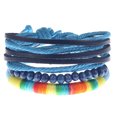 thumbnail image 2 of Pulseras para mujer, regalos para mujeres y hombres, pulsera de cuero tejida vintage, juego de pulseras de cuero de aleación, joyería de pulsera, 2 of 3