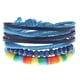 thumbnail image 2 of Pulseras para mujer, regalos para mujeres y hombres, pulsera de cuero tejida vintage, juego de pulseras de cuero de aleación, joyería de pulsera, 2 of 3