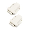 thumbnail image 4 of HINTRMENT 2Pcs Self Locking Door Catch Automatic Push Latch ABS White for Bookcases, 4 of 8