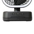 thumbnail image 6 of Mainstays New Rechargeable Personal USB Fan with Wireless Charging Pad and Led Lighting Black, 6 of 9