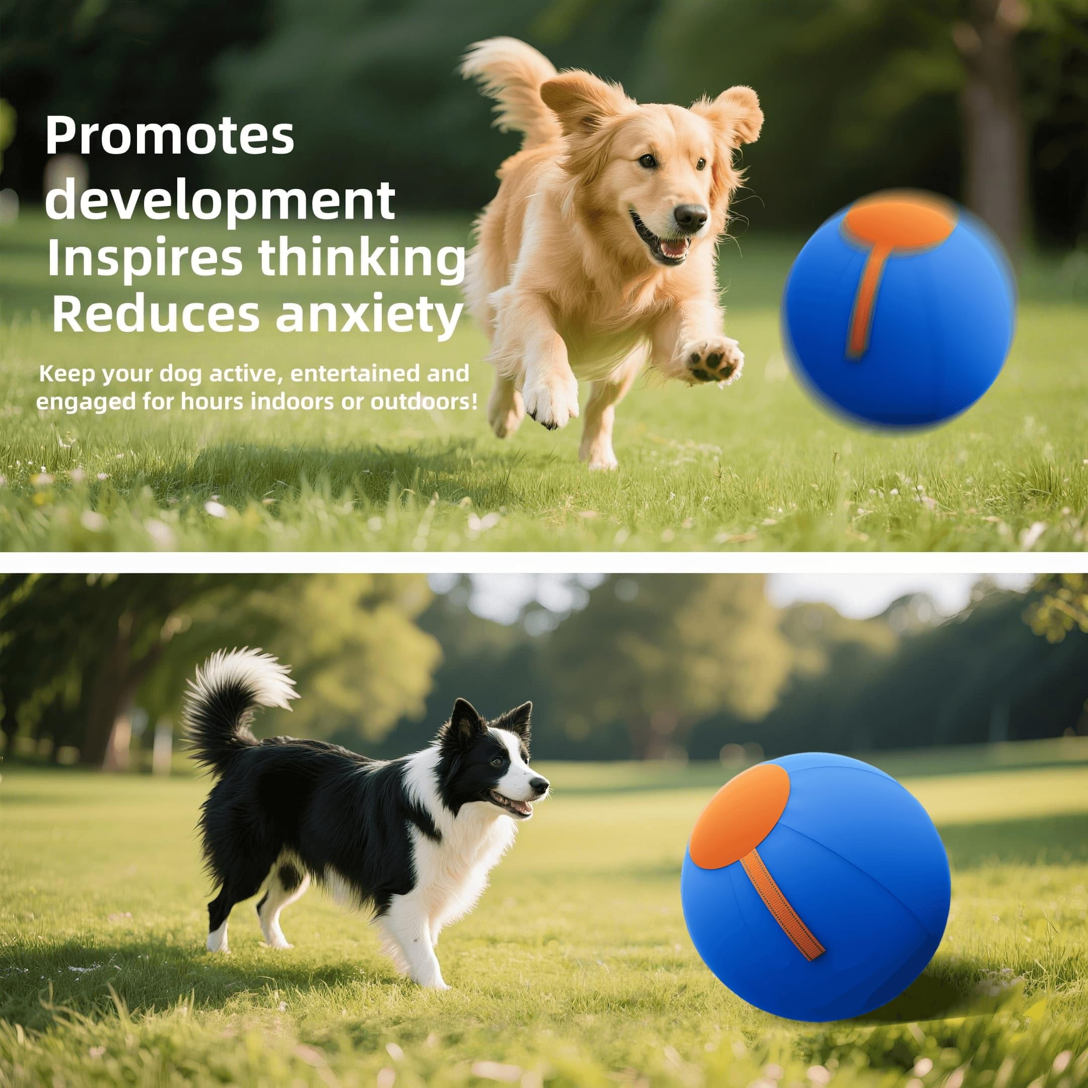 18" Herding Ball for Dogs – Durable Interactive Bounce Ball for Herding Training, Agility Equipment, Suitable for Australian Shepherds, German Shepherds, and Collies
