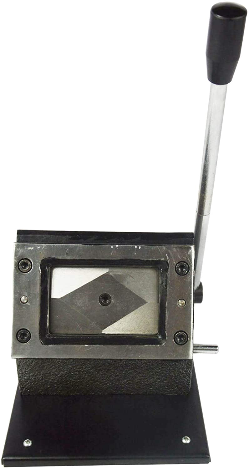 INTBUYING Manual Card Cutting Machine Business PVC Paper Badge Card Die Cutter Cutting Size 3.38x2.12inch
