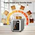 thumbnail image 3 of WHALL 2 Slice Toaster, Touchscreen Toasters with Stainless Steel, Wide Slots, Bagel, Defrost, 850W, 3 of 8