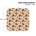 thumbnail image 2 of Yiaed ladybug and flower Print Leather Coasters for Drinks - Cup Coasters Coffee Table Kitchen Table Bar, Home & Office Gifts Handmade Drink Coasters-Square, 2 of 6
