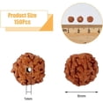 thumbnail image 2 of 150 cuentas de Rudraksha para meditación y oración, redondas y sueltas, de 6 mm, de madera natural, para hacer pulseras y joyas., 2 of 7