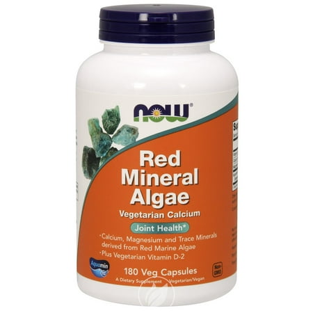 Now Foods - Red Mineral Algae, 180 Veggie Caps, Pack of (Best Red Marine Algae For Herpes)