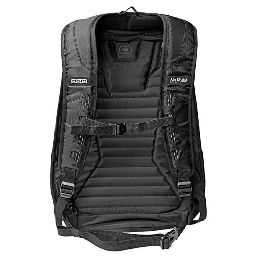 OGIO 123008.36 No Drag Mach 1 Motorcycle Backpack - Stealth Black, 19" H x 12.5" W x 6.5" D