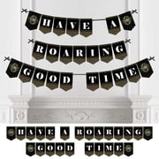 Big Dot of Happiness Roaring 20's - 1920s Art Deco Jazz Party Bunting Banner - Have A Roaring Good Time
