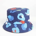 thumbnail image 3 of Umfun Everyday Cotton Style Printing Bucket Hat for Women Men Unisex Trendy Lightweight Outdoor Hot Fun Summer Beach Vacation Getaway Headwear Blue Free Size, 3 of 3