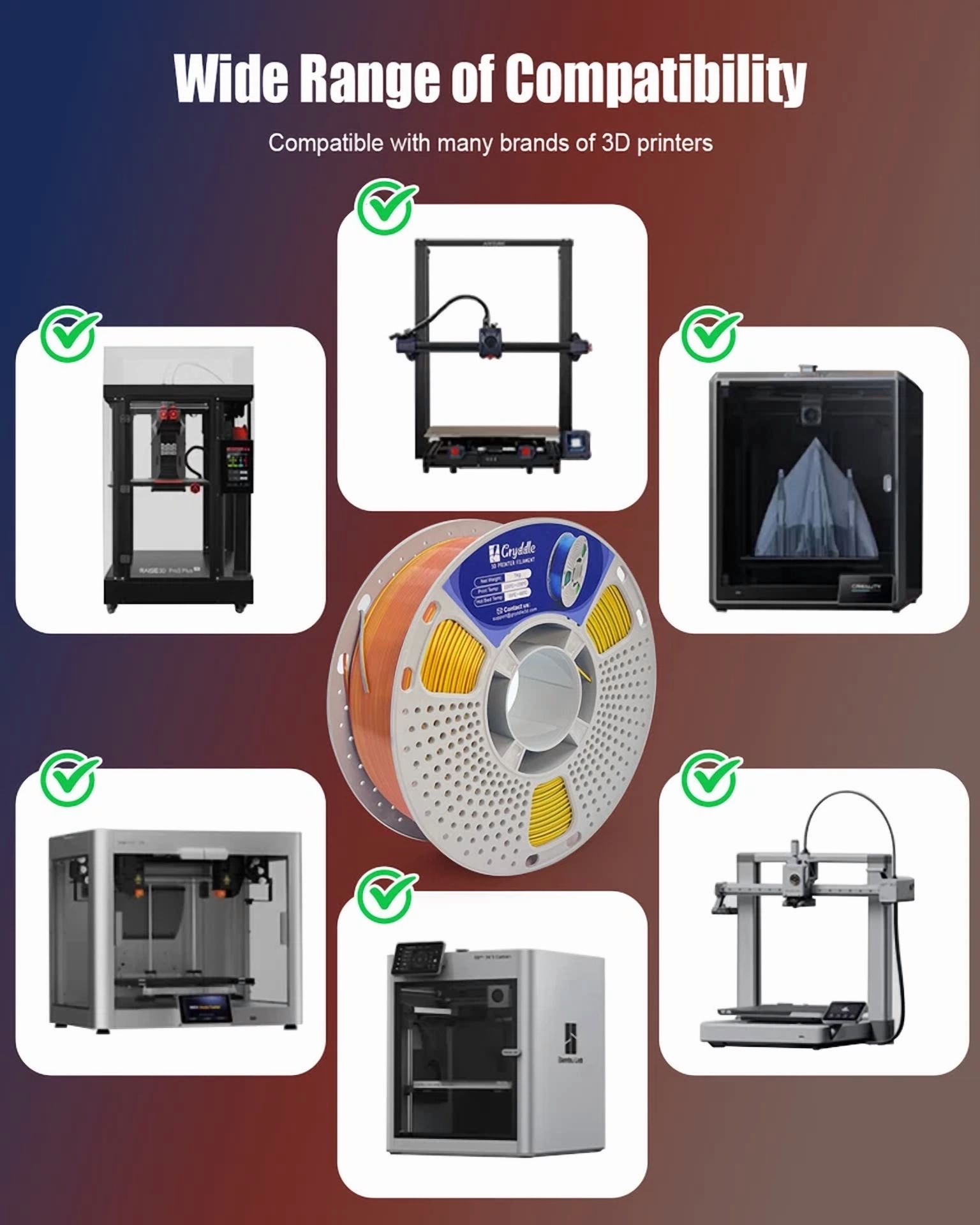 BUTTERFLY- Gryddle 1.1Kg 3D Printer Filament Spool Pla+ 3D Printing Filament 1.75Mm