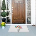thumbnail image 5 of Yayeee Doormat for Indoor Entrance 32" x 20" Non Slippery Floor Rug, Colorful Flower, 5 of 8