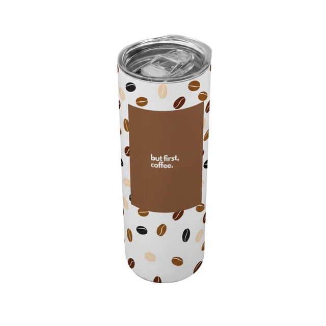 Termo de 590 ml diseño café decorativo