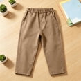 thumbnail image 6 of Nugftut Pants for Boys Relaxed Straight‑Leg Pants with Pocket Elastic Waist Classic Casual Dress Pants Sizes 14, 6 of 9