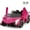 pink, variant on OLAKIDS 2 Seater Kids Ride on Car, 12V 4WD Licensed Lamborghini Veneno Powered Electric Vehicle with Hydraulic Doors, Rocking Mode, Adjustable Speeds, Remote Control, MP3, Headlight