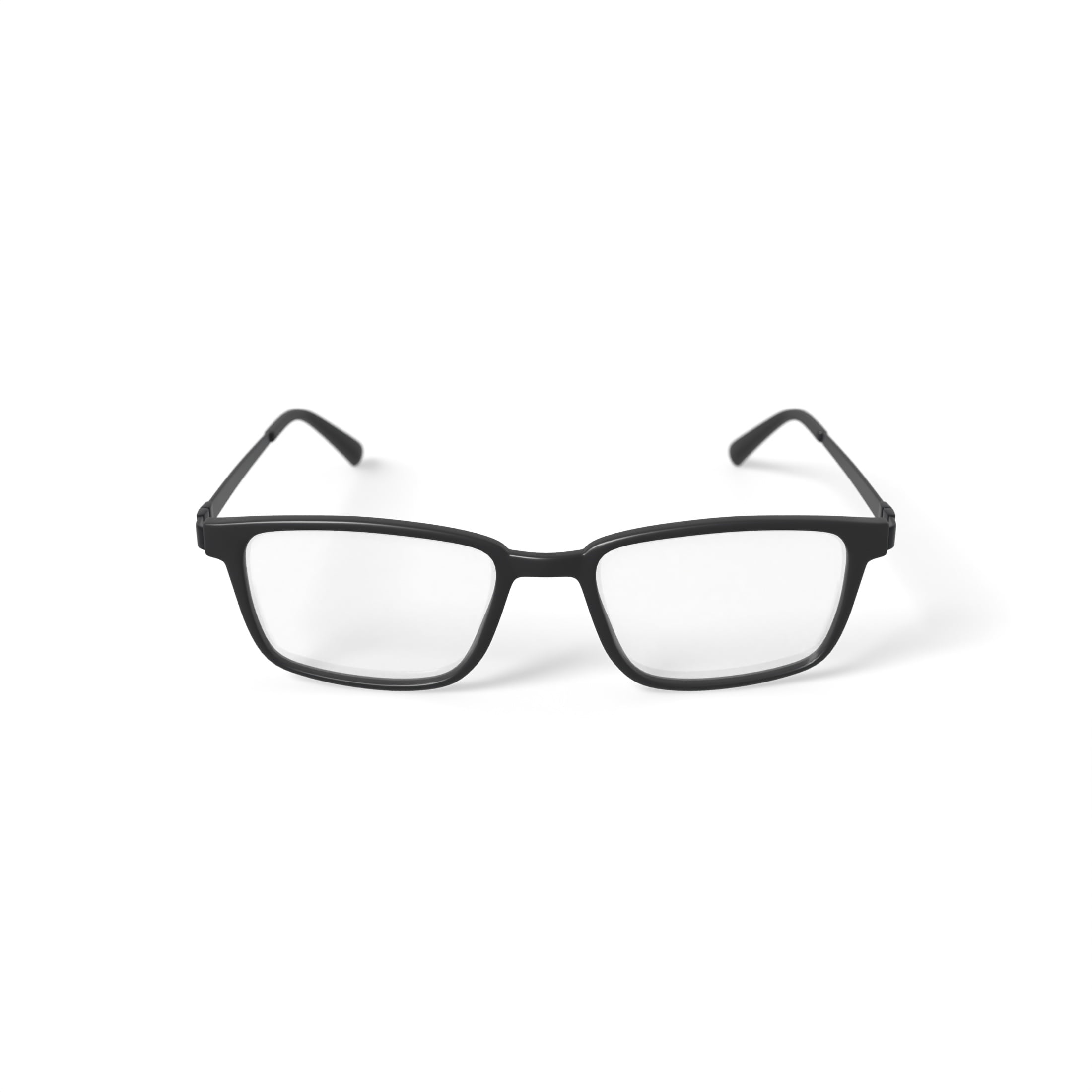 Bio Eyes Men's Wilder Rectangular Prescription Eyeglasses with Case, Matte Black