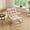 Beige-Staple Fiber, variant on Howcool Patio Rocking Chair with Footrest & Cushion, Curved-Arm Glider Rocking Chair, Indoor Accent Chair