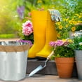 On the Surface Large Tin Pail, Decorative Galvanized Tin Bucket with