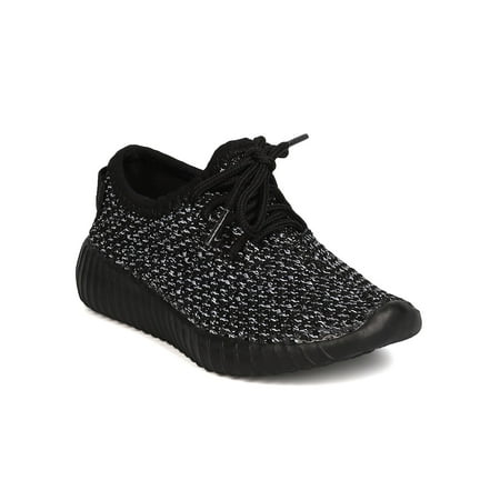 Jogging Shoes Review - Link GB70 Girls Fabric Knitted Lace Up Jogger Sneaker (Toddler Girl / Little Girl / Big Girl)