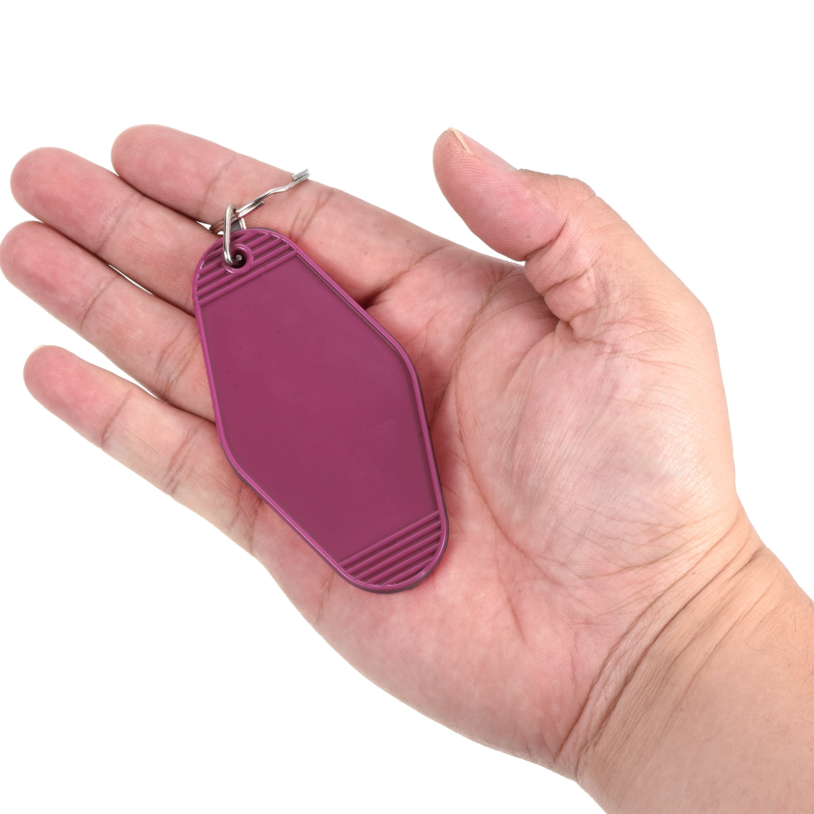 Unique Bargains Vintage Motel Keychain Hotel Keychains Key Tags Dark Red