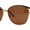Gold Tan Brown, variant on Polarized Womens Ribbon Frame Designer Fashion Style Sunglasses Gold Black
