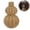 khaki, variant on Boho Wicker Style Vase Gourd Shaped Farmhouse Rattan Look Planter, Lightweight Rustic Tabletop Decor for Dried Flowers
