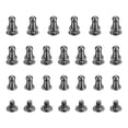 thumbnail image 1 of Uxcell Remaches de Cabeza Esférica de 4mm con Tornillo en la Parte Posterior [20Pcs] - Remache de Botón de Cabeza Redonda de Metal para Bolsa, Cinturón y Bolso de Mano - Negro Gun, 1 of 6