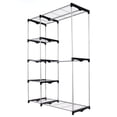 thumbnail image 5 of Costway Closet Organizer Storage Rack Portable Wardrobe Garment Hanger Double Rod Shelf, 5 of 5