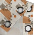 thumbnail image 4 of Ambesonne Geometric Grommet Curtain, Linear Pattern Print Art, 50"x84", Pale Earth Yellow and Ivory, 4 of 5