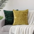 thumbnail image 4 of Velvet Throw Pillow Covers Super Soft Cushion Cases for Decor Sofa,20x20 Inch Golden,Pack of 2, 4 of 7