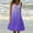 Purple, variant on Babysbule Womens Summer Dresses, Womens Fashion Holiday Summer Gradient Print Sleeveless Party Beach Dress