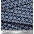 thumbnail image 3 of Soimoi Poly Crepe Fabric Dot & Ogee Damask Decor Fabric Printed Yard 42 Inch Wide, 3 of 3