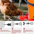thumbnail image 2 of 4 bebederos para pollos y 120 bebederos automáticos para gallinas, aptos para aves, aves de corral, palomas, pollos y patos., 2 of 5
