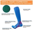 thumbnail image 3 of Calcetines deportivos profesionales de compresión para hombre, adecuados para béisbol, 3 of 5