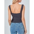 thumbnail image 2 of Lamuusaa Women Solid Color Camisoles Sleeveless Tops Summer Slim Navel Vests Crop Tops Streetwear, 2 of 9