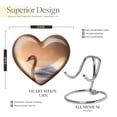 thumbnail image 2 of YATHABHISA Majestic Swan Heart Funeral Urn for Human Ashes, Cremation Urns for Male & Female, Small Keepsake Urn for Humans Ash, Memorial Gifts for Family, 3 Inch Mini Keepsakes, 2 of 2