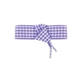 thumbnail image 2 of INSPIRE CHIC Wide Flat Checkered Shoelaces Fabric Ribbon Plaid Fantastic Shoe Laces for Sneaker Sport Shoes 2 Pairs Light Purple 140cm/55.1", 2 of 5