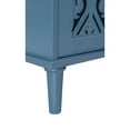 thumbnail image 6 of Eleanor American Storage Cabinet Dresser with Symmetrical Pattern, 2 Doors, 2 Drawers, Solid Wood Legs, Blue, 6 of 13