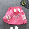 thumbnail image 1 of Ropa de otoño para niños Chaqueta de dibujos animados Niños Niñas Ropa de paseo para bebés Chaquetas con capucha para niños Abrigo Primavera Trajes para niños 1-7Y5T (Altura 110-120 CM) Gao Jinjia LED, 1 of 2
