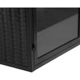thumbnail image 6 of 2-Doors Glass Fluted Glass Wall Cabinet, Metal Frame Hanging Cabinet, Floating Cabinet with Doors and Shelves for Bathroom Storage, Kitchen Storage (Black & Arched), 6 of 18