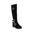 thumbnail image 2 of Bnwani Women Boots Footwear Flat Knee-High Fleece 0 Boot Black Size 4.5, 2 of 8