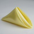 thumbnail image 2 of Efavormart 20"x20" Yellow Wholesale SATIN Linen Napkins For Wedding Birthday Restaurant Party Tableware Decoration - 5 PCS, 2 of 3