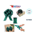 thumbnail image 2 of Hunter Green Flora Satin Pull Bows – 5.5 Inch 20 Loops, 10-Pack | Easy to Assemble, Premium Gift Wrap & Decoration for Holidays, Weddings, Baby Showers | A1 Bakery Supplies, 2 of 4