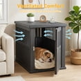 thumbnail image 6 of MINDYES 30" Dog Crate Furniture, Medium Small Dog Cage with Locking for Indoor, Black, 6 of 8